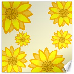 Sunflowers Flower Floral Yellow Canvas 12  X 12   by Mariart