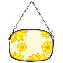 Sunflowers Flower Floral Yellow Chain Purses (two Sides)  by Mariart