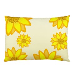 Sunflowers Flower Floral Yellow Pillow Case by Mariart