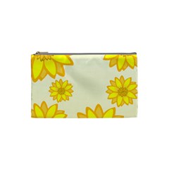 Sunflowers Flower Floral Yellow Cosmetic Bag (small)  by Mariart