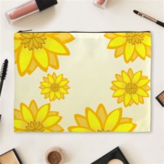 Sunflowers Flower Floral Yellow Cosmetic Bag (xl) by Mariart