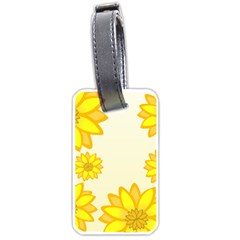 Sunflowers Flower Floral Yellow Luggage Tags (one Side)  by Mariart