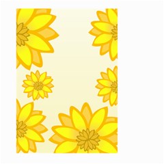 Sunflowers Flower Floral Yellow Large Garden Flag (two Sides) by Mariart