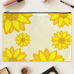 Sunflowers Flower Floral Yellow Cosmetic Bag (xxxl)  by Mariart