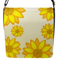 Sunflowers Flower Floral Yellow Flap Messenger Bag (s) by Mariart