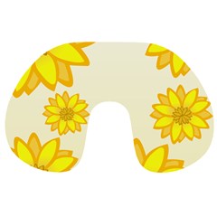 Sunflowers Flower Floral Yellow Travel Neck Pillows by Mariart