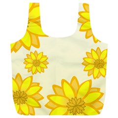 Sunflowers Flower Floral Yellow Full Print Recycle Bags (l)  by Mariart