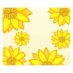 Sunflowers Flower Floral Yellow Double Sided Flano Blanket (small)  by Mariart