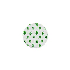 Leaf Green White 1  Mini Magnets