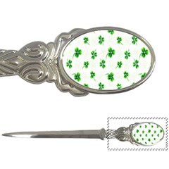 Leaf Green White Letter Openers by Mariart