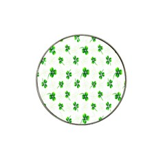 Leaf Green White Hat Clip Ball Marker by Mariart