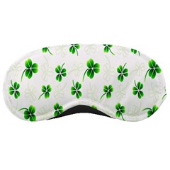 Leaf Green White Sleeping Masks by Mariart