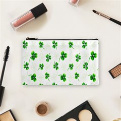 Leaf Green White Cosmetic Bag (small) 