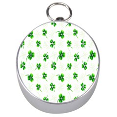 Leaf Green White Silver Compasses by Mariart