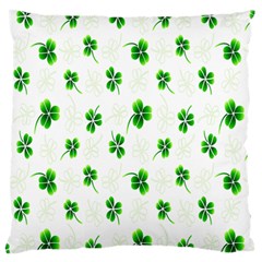 Leaf Green White Standard Flano Cushion Case (two Sides) by Mariart