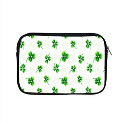 Leaf Green White Apple Macbook Pro 15  Zipper Case by Mariart