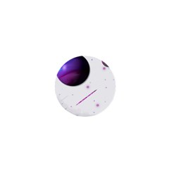 Space Transparent Purple Moon Star 1  Mini Buttons by Mariart