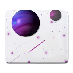 Space Transparent Purple Moon Star Large Mousepads by Mariart