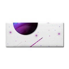 Space Transparent Purple Moon Star Cosmetic Storage Cases by Mariart