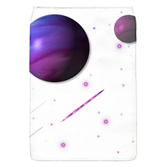 Space Transparent Purple Moon Star Flap Covers (s)  by Mariart