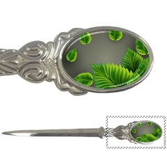 Leaf Green Grey Letter Openers