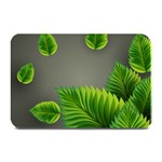 Leaf Green Grey Plate Mats 18 x12  Plate Mat