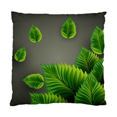 Leaf Green Grey Standard Cushion Case (one Side) by Mariart