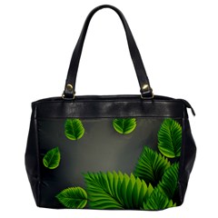 Leaf Green Grey Office Handbags by Mariart