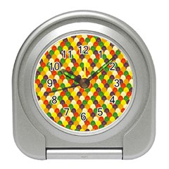 Flower Floral Sunflower Color Rainbow Yellow Purple Red Green Travel Alarm Clocks by Mariart