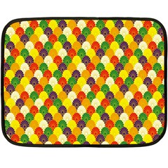 Flower Floral Sunflower Color Rainbow Yellow Purple Red Green Fleece Blanket (mini) by Mariart