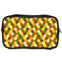 Flower Floral Sunflower Color Rainbow Yellow Purple Red Green Toiletries Bags by Mariart