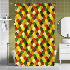 Flower Floral Sunflower Color Rainbow Yellow Purple Red Green Shower Curtain 48  X 72  (small)  by Mariart