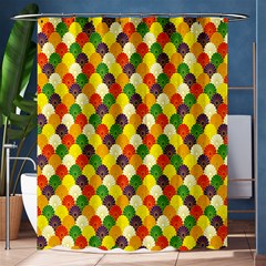 Flower Floral Sunflower Color Rainbow Yellow Purple Red Green Shower Curtain 60  X 72  (medium)  by Mariart