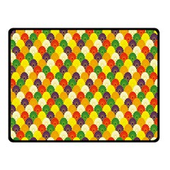 Flower Floral Sunflower Color Rainbow Yellow Purple Red Green Double Sided Fleece Blanket (small)  by Mariart