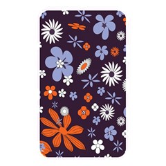 Bright Colorful Busy Large Retro Floral Flowers Pattern Wallpaper Background Memory Card Reader by Nexatart