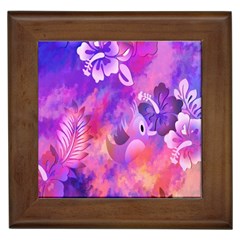 Littie Birdie Abstract Design Artwork Framed Tiles by Nexatart