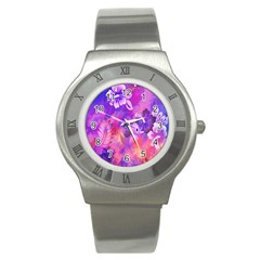 Littie Birdie Abstract Design Artwork Stainless Steel Watch by Nexatart