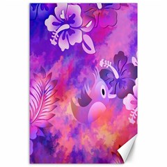 Littie Birdie Abstract Design Artwork Canvas 24  X 36  by Nexatart