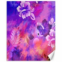 Littie Birdie Abstract Design Artwork Canvas 11  X 14   by Nexatart