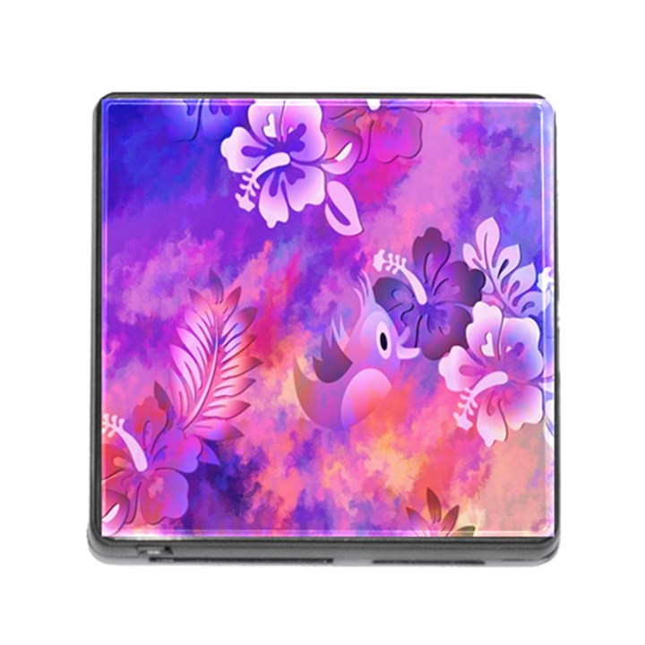 Littie Birdie Abstract Design Artwork Memory Card Reader (Square)