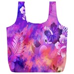 Littie Birdie Abstract Design Artwork Full Print Recycle Bags (L)  Front