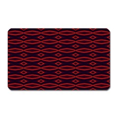 Repeated Tapestry Pattern Abstract Repetition Magnet (rectangular) by Nexatart