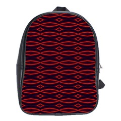 Repeated Tapestry Pattern Abstract Repetition School Bags (xl)  by Nexatart