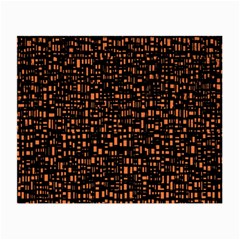 Brown Box Background Pattern Small Glasses Cloth (2-side) by Nexatart