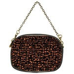 Brown Box Background Pattern Chain Purses (One Side)  Front