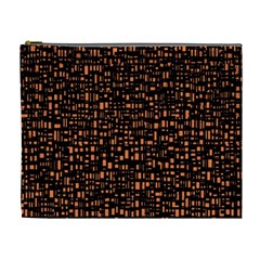 Brown Box Background Pattern Cosmetic Bag (xl) by Nexatart