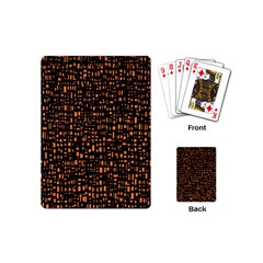 Brown Box Background Pattern Playing Cards (mini)  by Nexatart