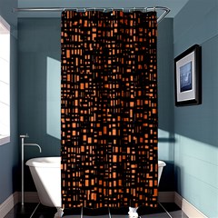 Brown Box Background Pattern Shower Curtain 36  X 72  (stall)  by Nexatart