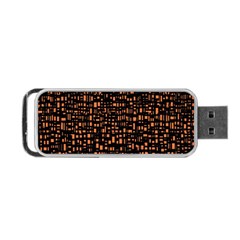 Brown Box Background Pattern Portable Usb Flash (two Sides) by Nexatart