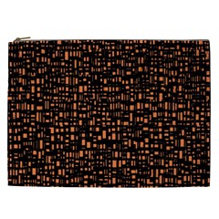 Brown Box Background Pattern Cosmetic Bag (xxl)  by Nexatart